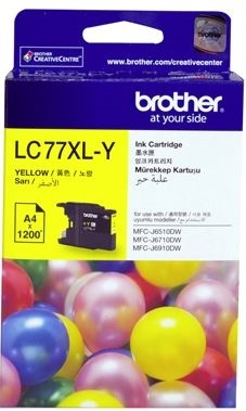 Brother LC77XLY Yellow High Yield Ink Cartridge