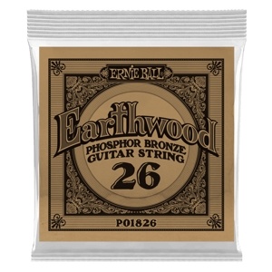Ernie Ball .026 Earthwood Phosphor Bronze Acoustic Guitar String