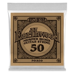Ernie Ball .050 Earthwood Phosphor Bronze Acoustic Guitar String