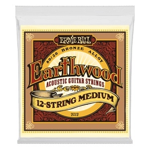Ernie Ball Earthwood Medium 12-String 80/20 Bronze Acoustic Guitar Strings - 11-28 Gauge