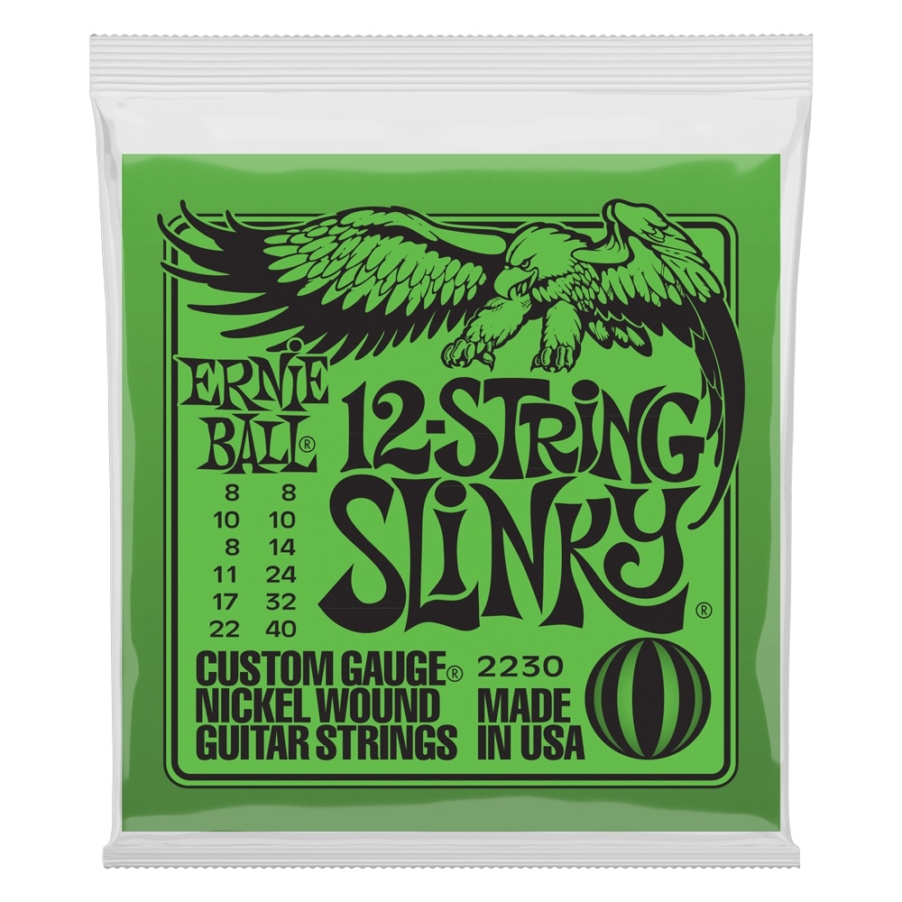 Ernie Ball Slinky 12-string Nickel Wound Electric Guitar Strings - 8-40 Gauge