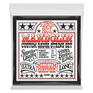 Ernie Ball Medium Loop End Stainless Steel Mandolin Guitar Strings - 10-36 Gauge