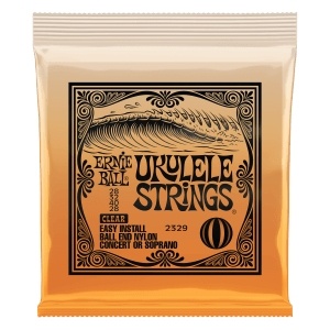 Ernie Ball Ukulele Ball End Nylon Strings Clear