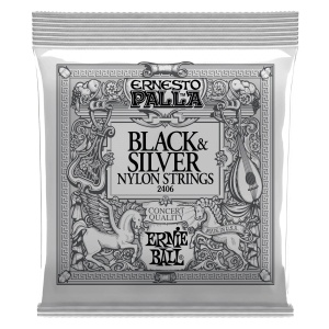 Ernie Ball Ernesto Palla Black & Silver Nylon Classical Guitar Strings