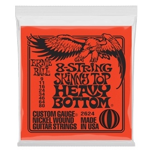 Ernie Ball Skinny Top Heavy Bottom Slinky 8-string Electric Guitar Strings - 9-80 Gauge