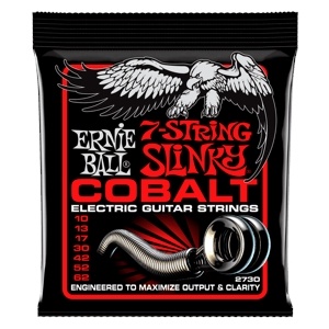 Ernie Ball Skinny Top Heavy Bottom Slinky Cobalt 7-string Electric Guitar Strings - 10-62 Gauge
