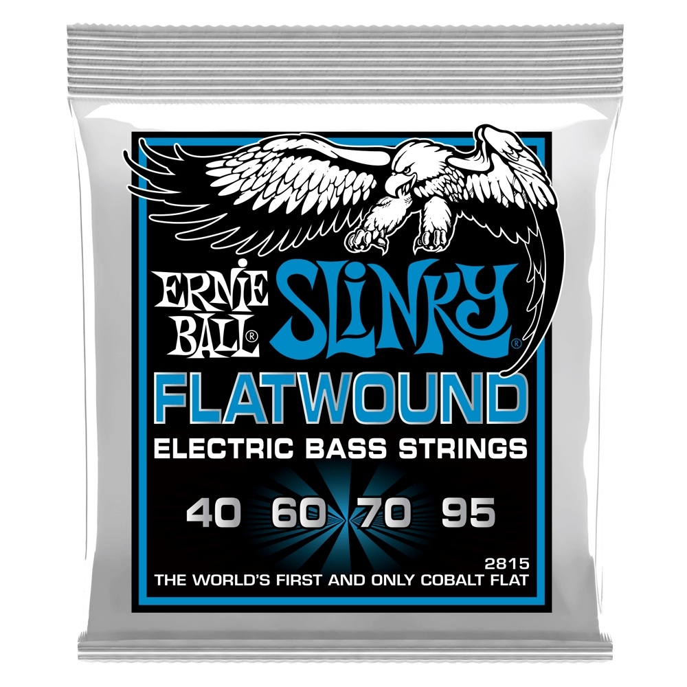 Ernie Ball Extra Slinky Flatwound Electric Bass Strings - 40-95 Gauge