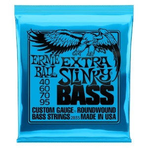 Ernie Ball Extra Slinky Nickel Wound Electric Bass Strings - 40-95 Gauge