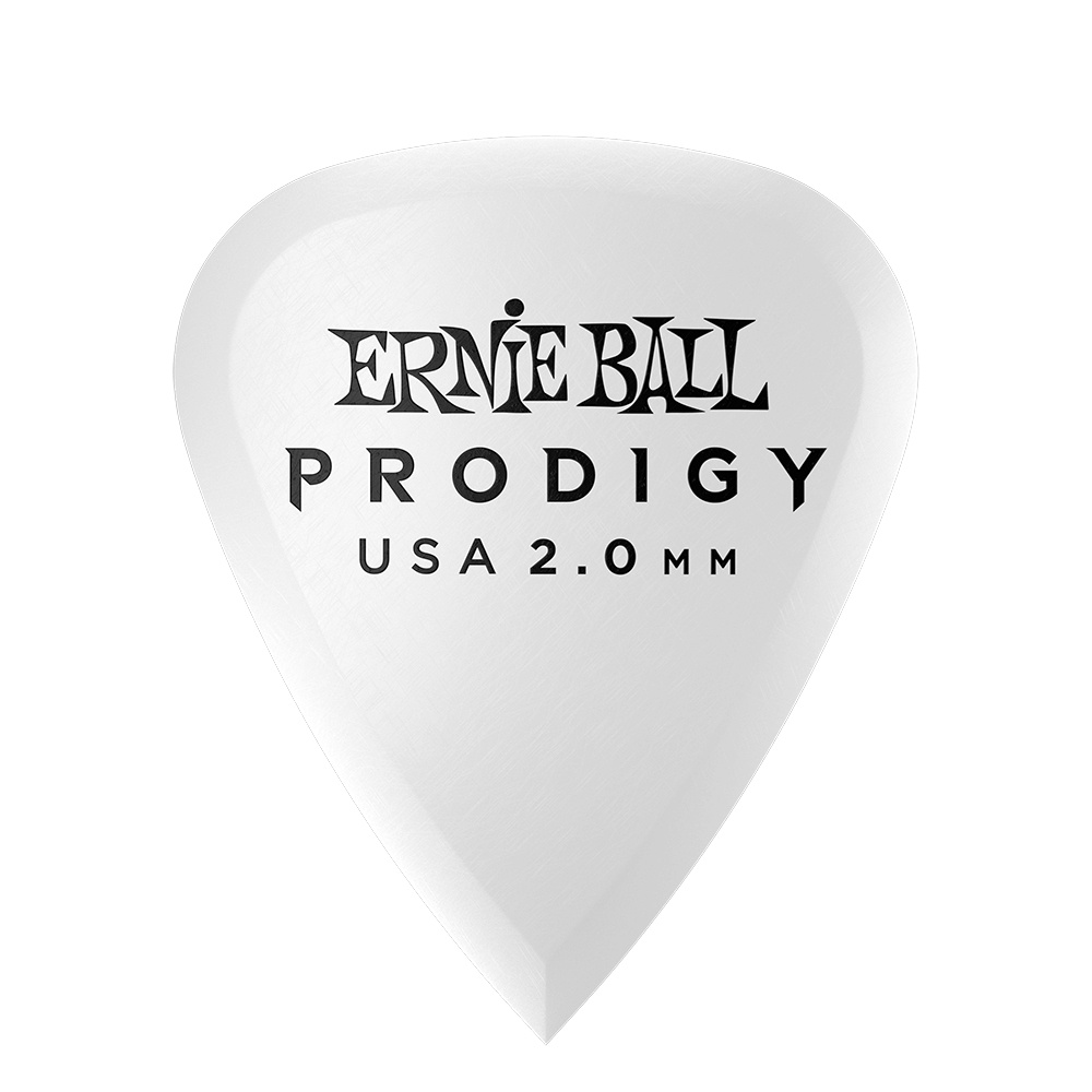 Ernie Ball 2.0mm White Standard Prodigy Picks (6 Pack)