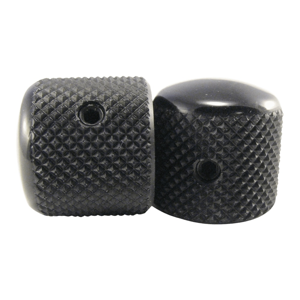 Ernie Ball Replacement Tele-style Knobs, Black Aluminium (Set of 2)