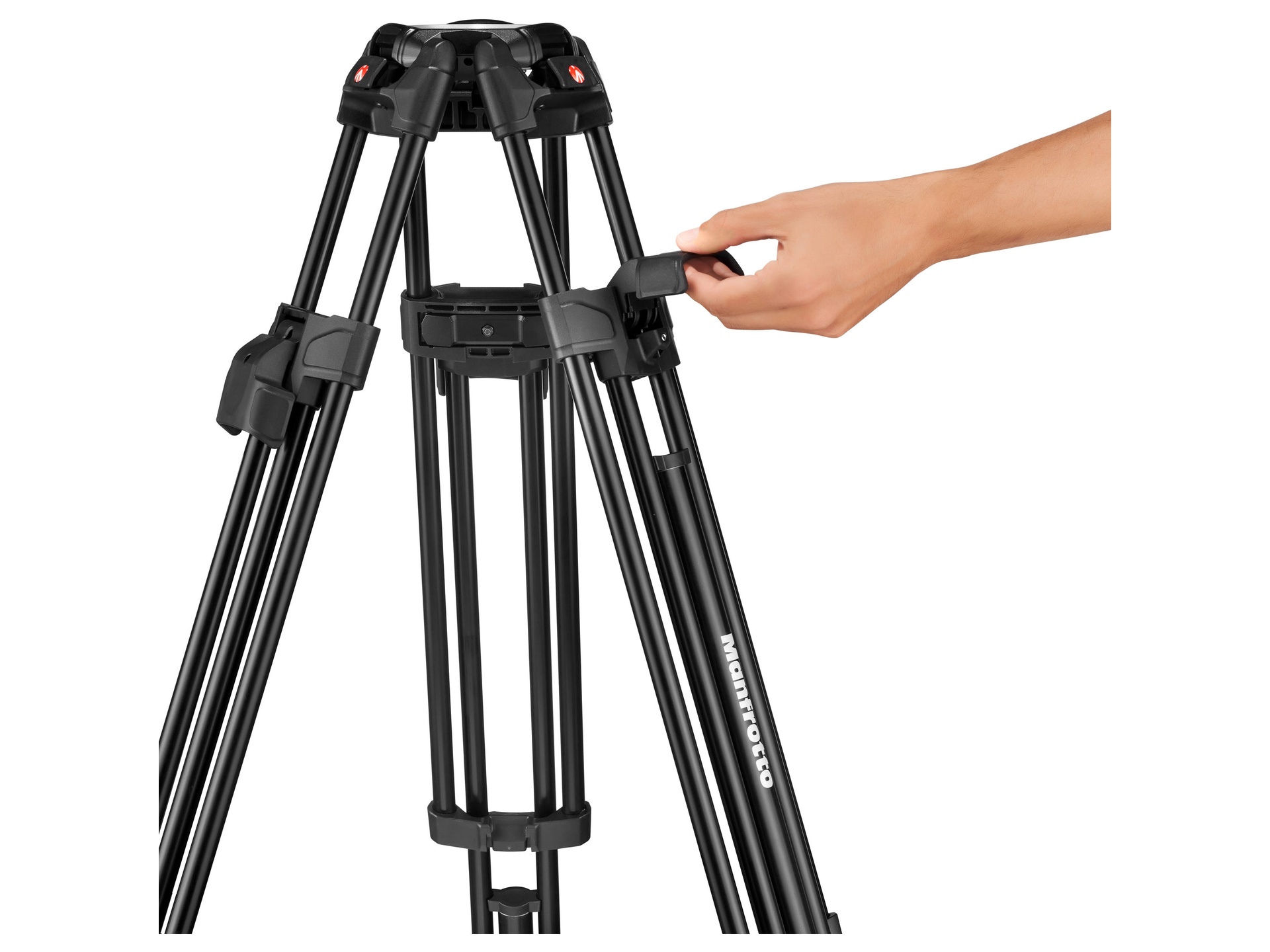 Manfrotto 526 Pro Video Head with 645 Fast Twin Aluminium Tripod