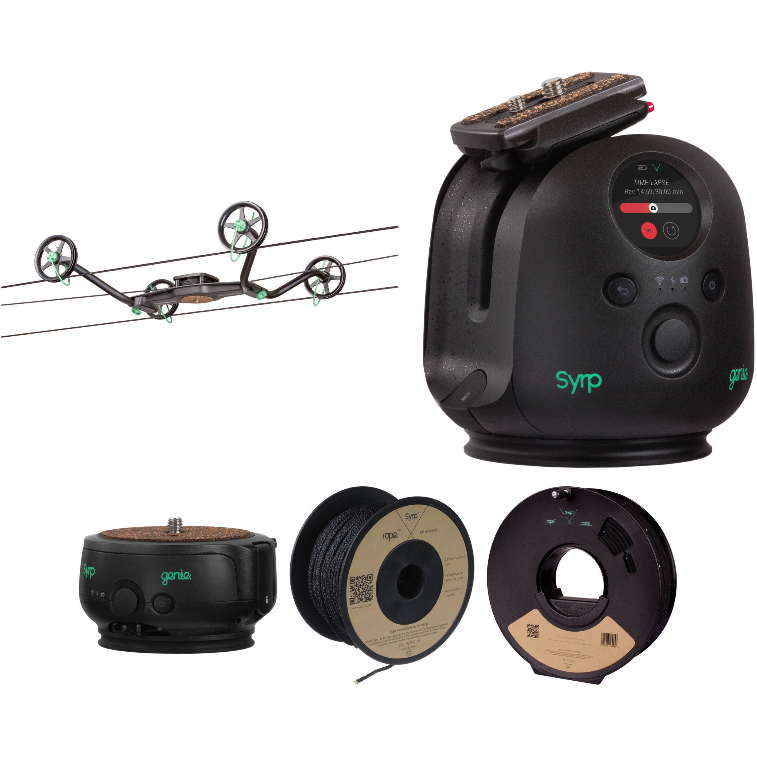 Syrp Slingshot 3-Axis 328' Motion-Controlled Cable Cam Time-Lapse Kit 1