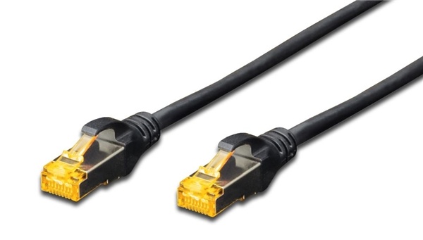 Digitus S-FTP CAT6A Black Patch Lead 1.0m