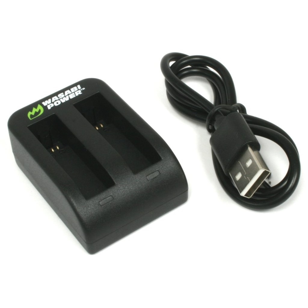 Wasabi Power Dual USB Battery Charger for Garmin Virb Ultra 30 and Garmin 010-01529-03, 010-12389-15