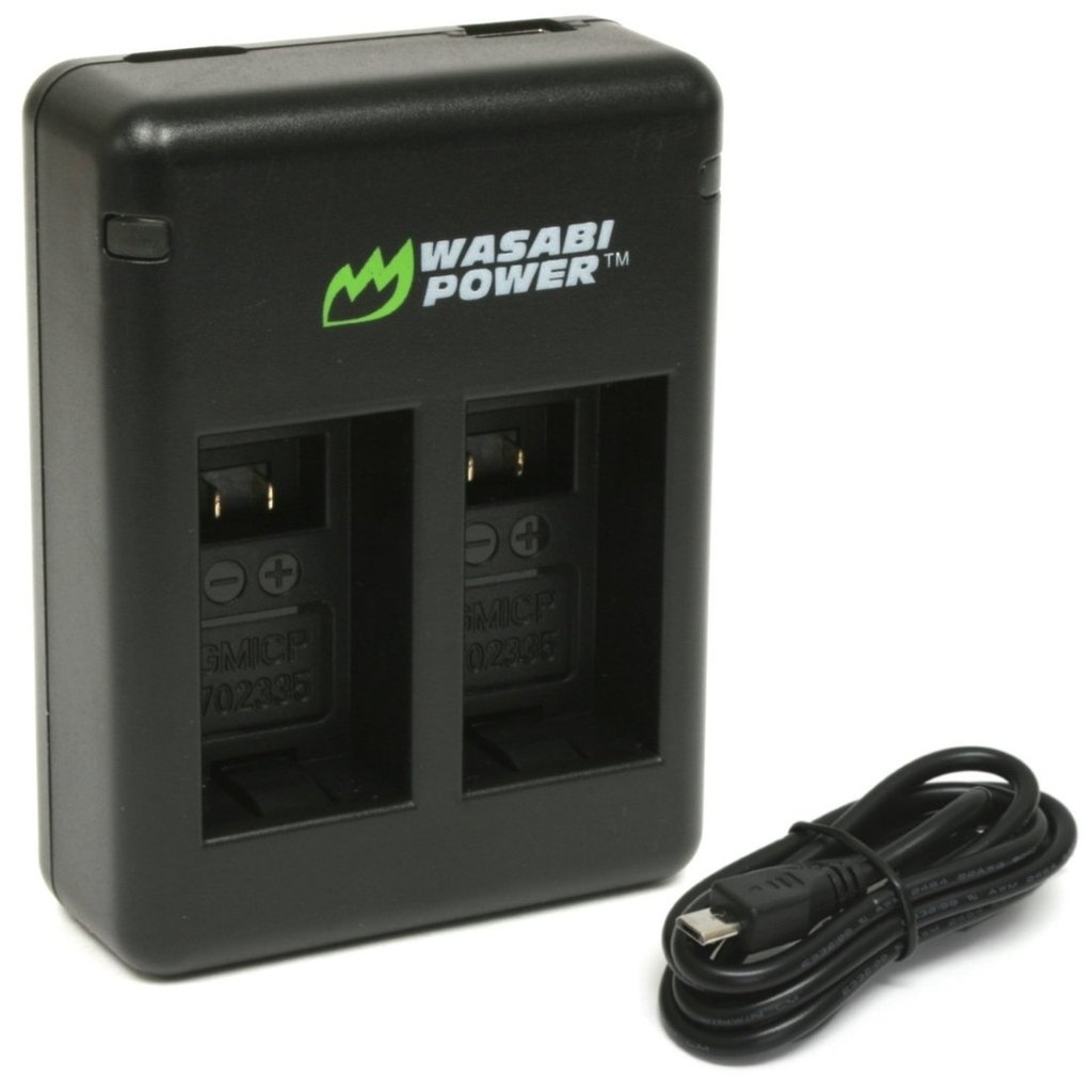 Wasabi Power Dual USB Battery Charger for Garmin Virb 360 and Garmin 010-12521-10