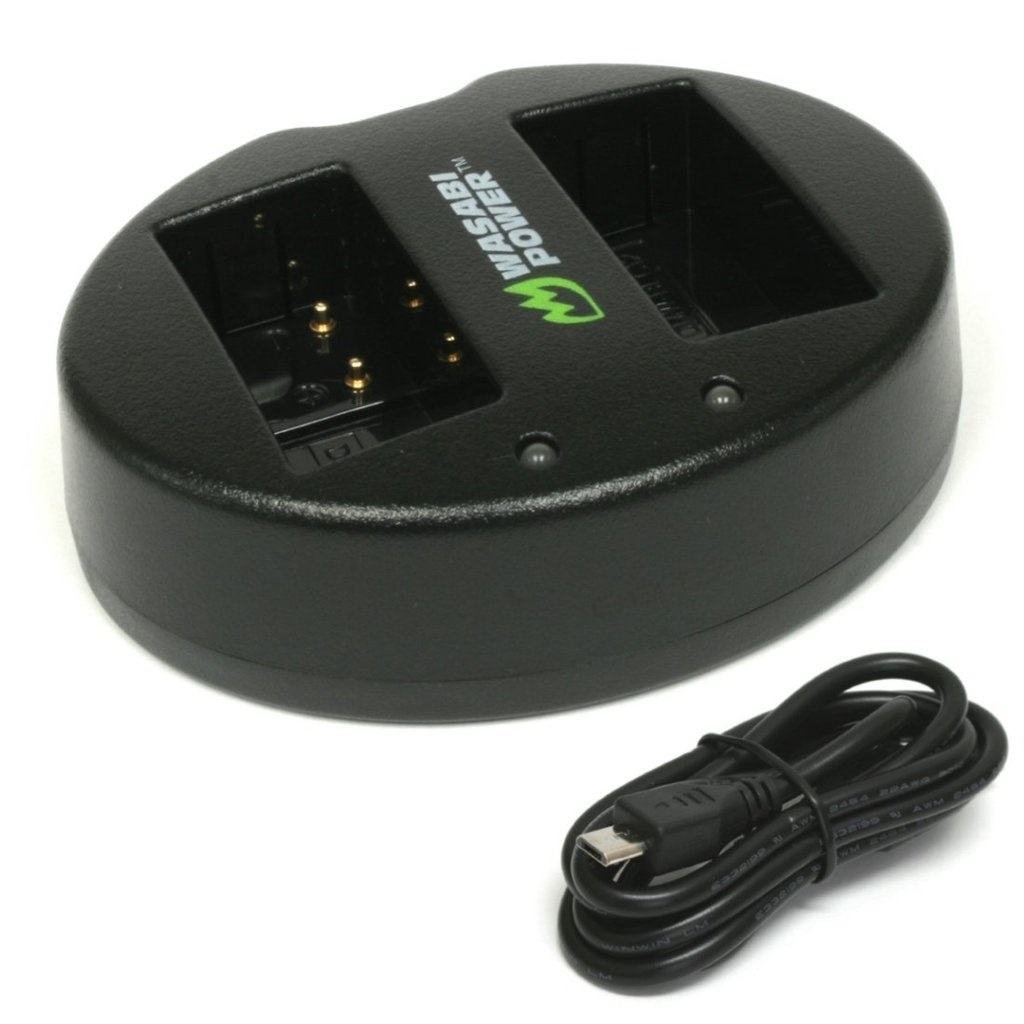 Wasabi Power Dual USB Battery Charger For Panasonic DMW-BLC12