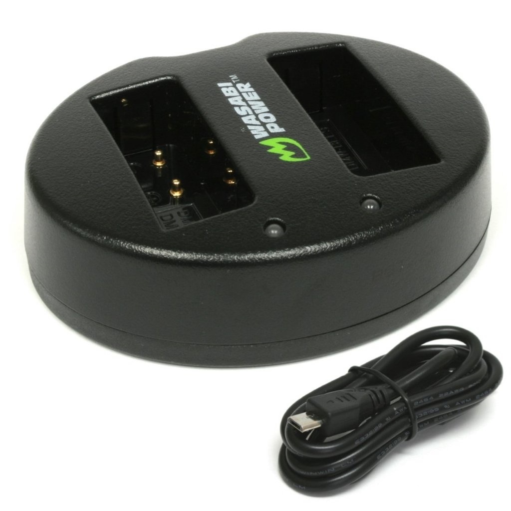 Wasabi Power Dual USB Battery Charger For Panasonic DMW-BLE9, DMW-BLG10