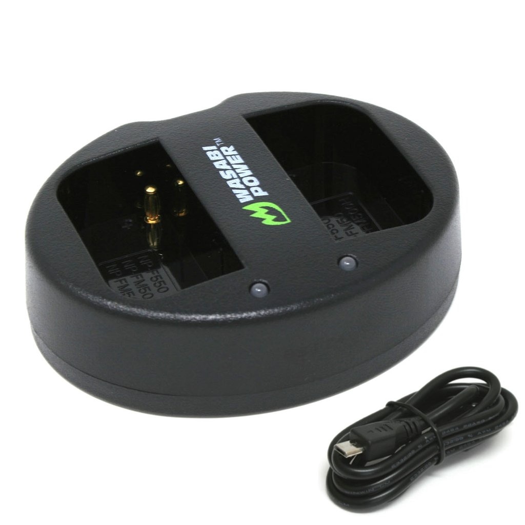 Wasabi Power Dual USB Battery Charger for Sony NP-F550