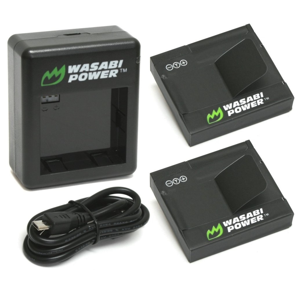 Wasabi Power Battery (2-pack) And Dual Charger For Yi Action Camera (international Edition)