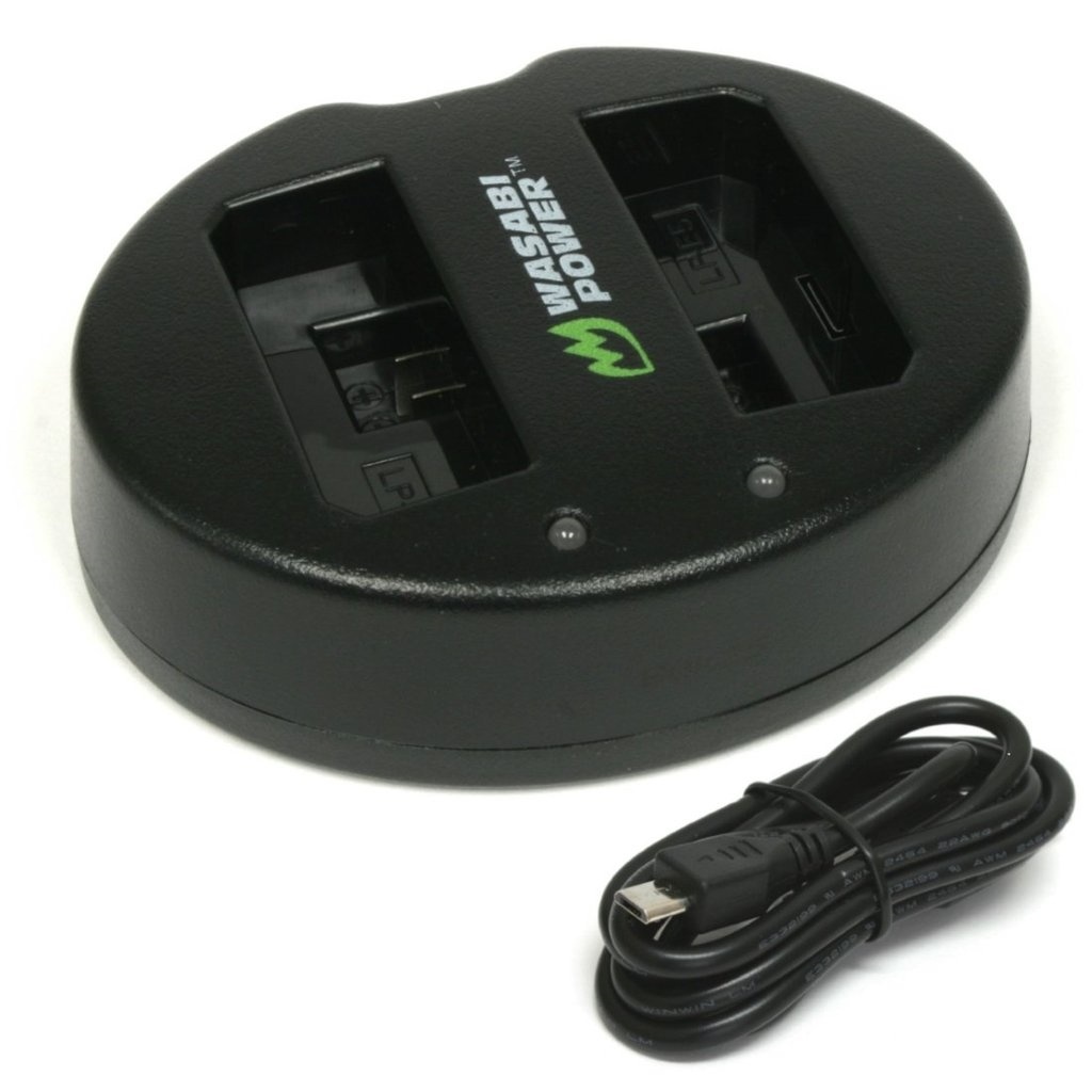 Wasabi Power Dual USB Battery Charger For Canon LP-E5