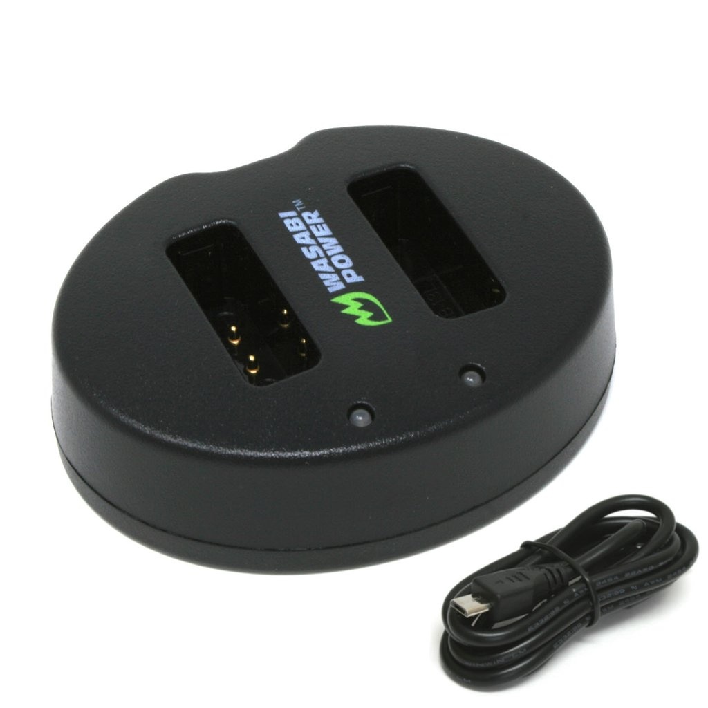 Wasabi Power Dual USB Battery Charger for Canon NB-13L