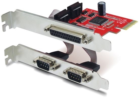 UNITEK 2 Port Serial + 1x Port Parallel PCI-E Card