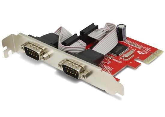 UNITEK 2 Port Serial PCI-E Card Includes Low Profile Brackets