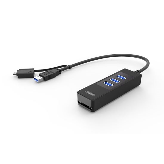 UNITEK USB3.0 3-Port Hub + SD Card Reader + OTG Adaptor