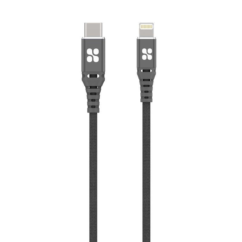 Promate PowerCord USB-C to Apple Lightning Data & Charge Cable (1.2m)