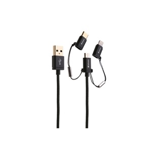 Verbatim 3-in-1 Micro USB Lightning Type-C to USB A Cable 120cm