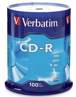 Verbatim CD-R 700MB 52x 100 Pack on Spindle