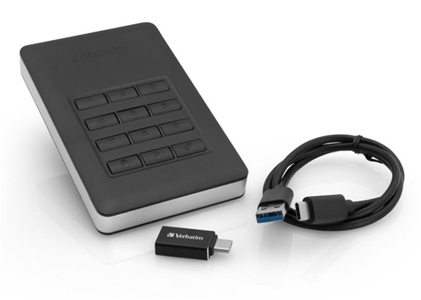Verbatim Store'n'Go USB 3.0 External HDD 1TB with Encrypted Keypad