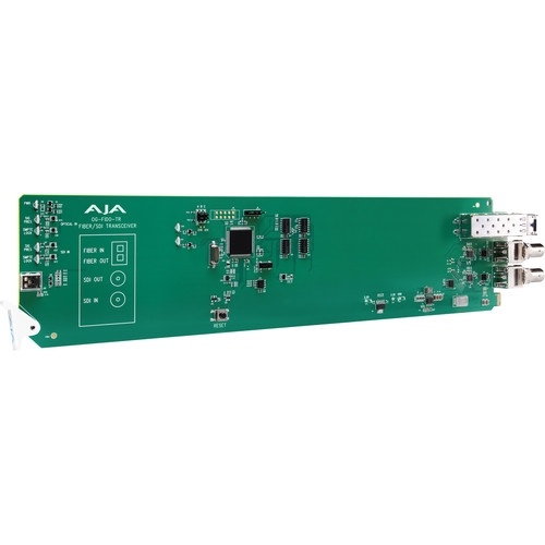 AJA openGear 1-Channel 3G-SDI/LC Multi-Mode LC Fiber Transceiver with DashBoard Support