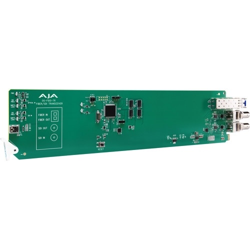 AJA openGear 1-Channel 3G-SDI/LC Single Mode LC Fiber Transceiver with DashBoard Support