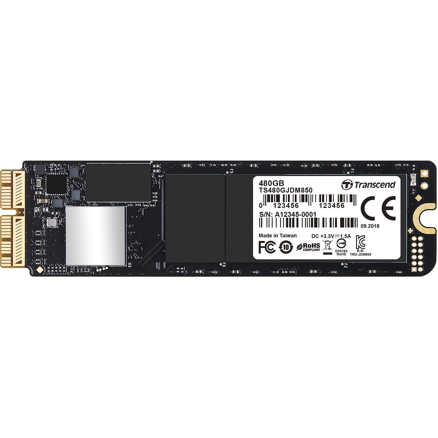 Transcend 480GB JetDrive 850 PCIe Gen3 x4 SSD