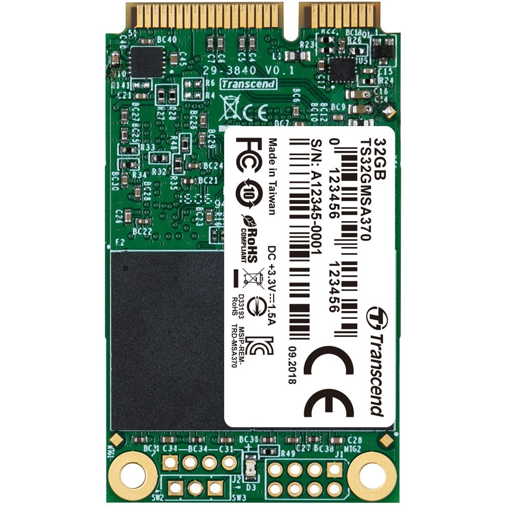 Transcend 32GB SATA III 6 Gb/s mSATA SSD 370