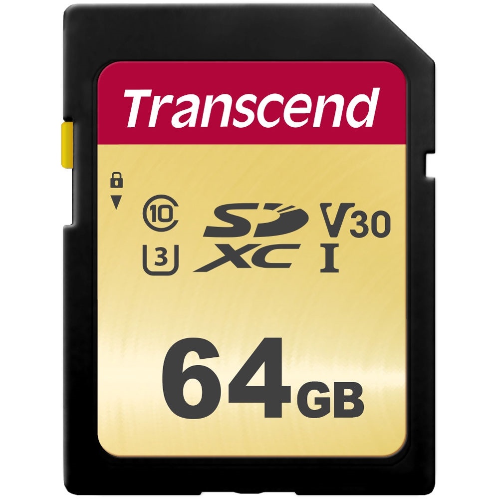 Transcend 64GB 500S UHS-I SDXC Memory Card