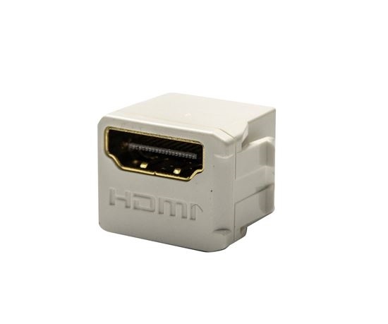 DYNAMIX HDMI 2.0 Mini Coupler 19.2mm Gold-Plated White