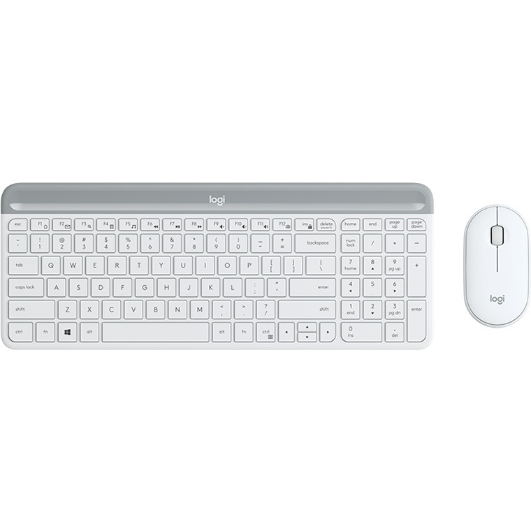 Logitech MK470 Slim Wireless Desktop Kit (White)