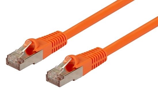 DYNAMIX 1m Cat6A SFTP 10G Patch Lead (Cat6 Augmented) 500MHz (Orange)