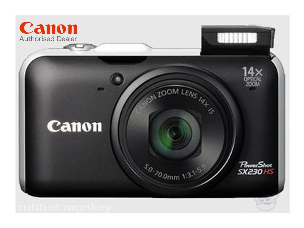 Canon Digital Powershot Camera (Black) - SX230HSBK