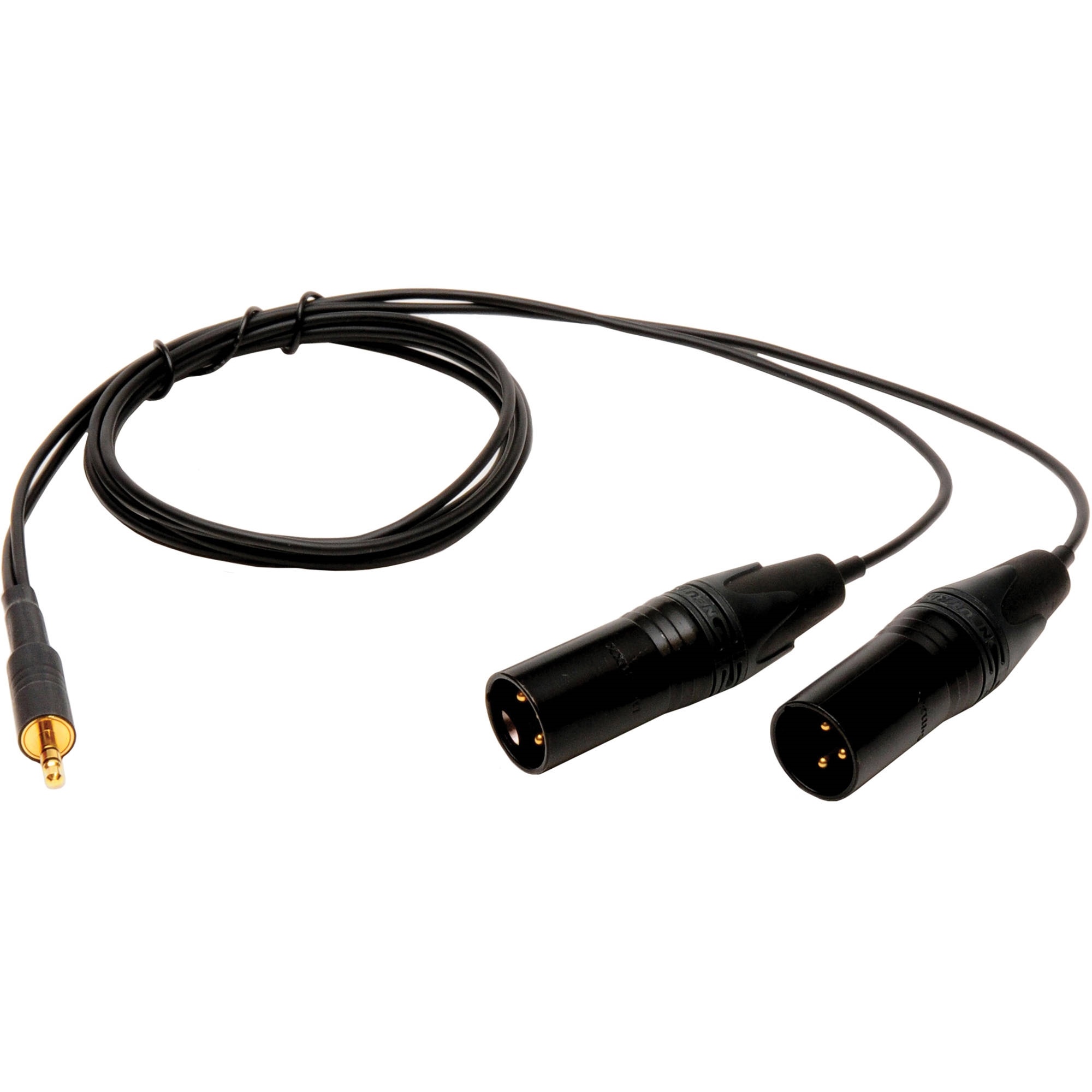 Microphone Madness Dual XLR Male to 3.5mm Stereo Male Adapter Cable (4')