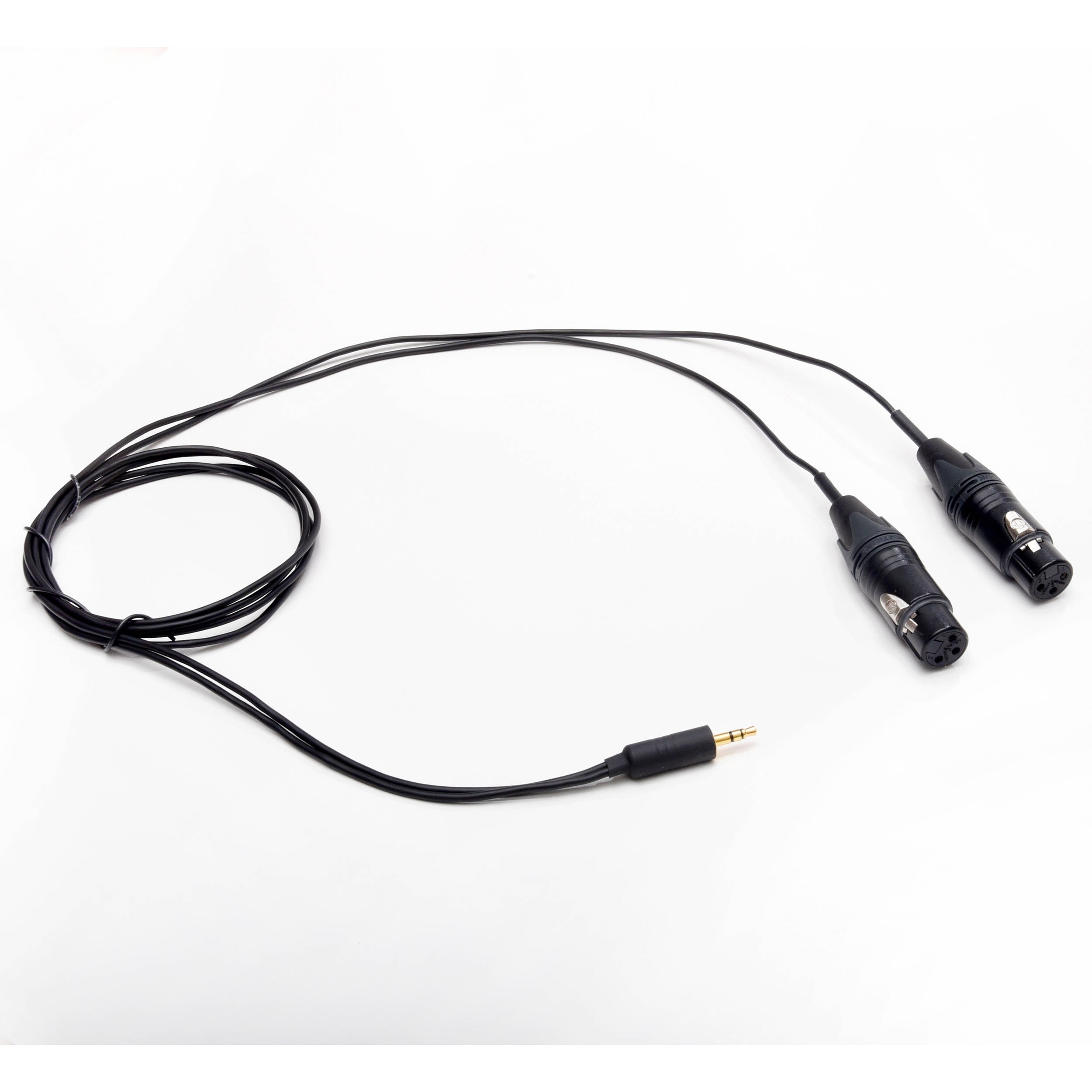 Microphone Madness Dual XLR Female to 3.5mm Stereo Mini Male Y-Cable (4.4')