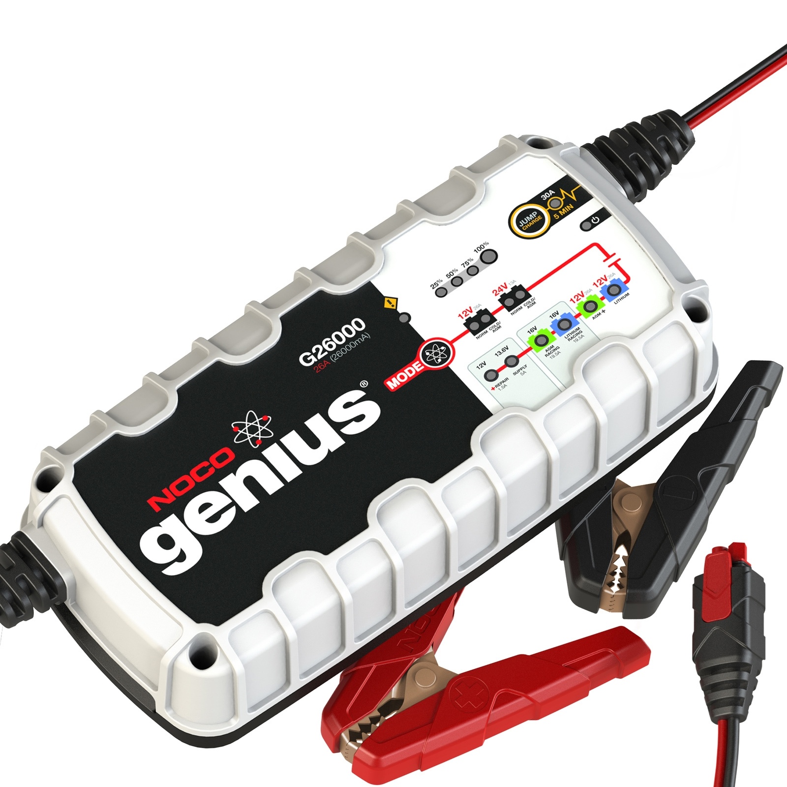 Noco Genius G26000 12V/24V 26A Smart Battery Charger