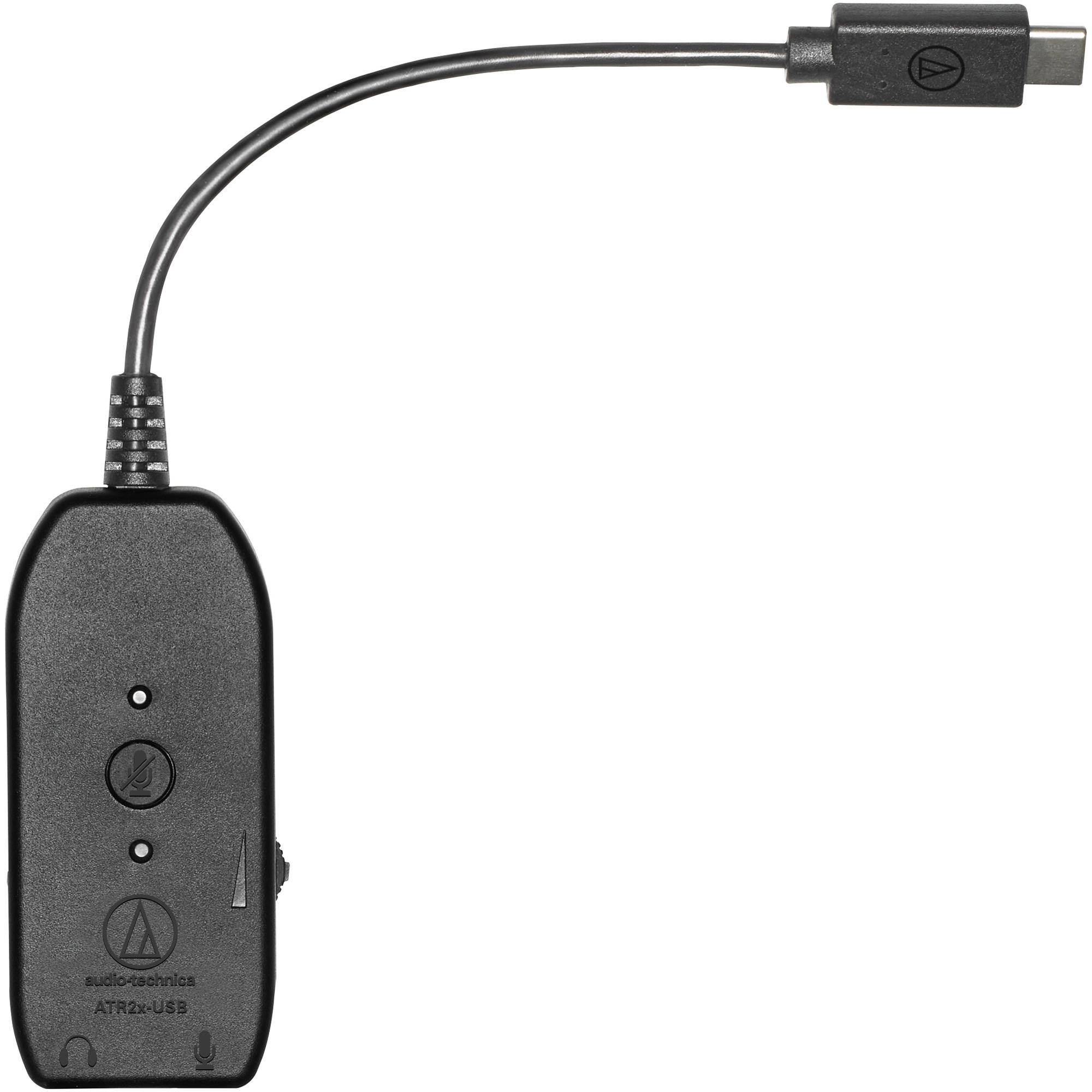 Audio-Technica ATR2x-USB 3.5mm to USB 2.0 Type-C Audio Adapter