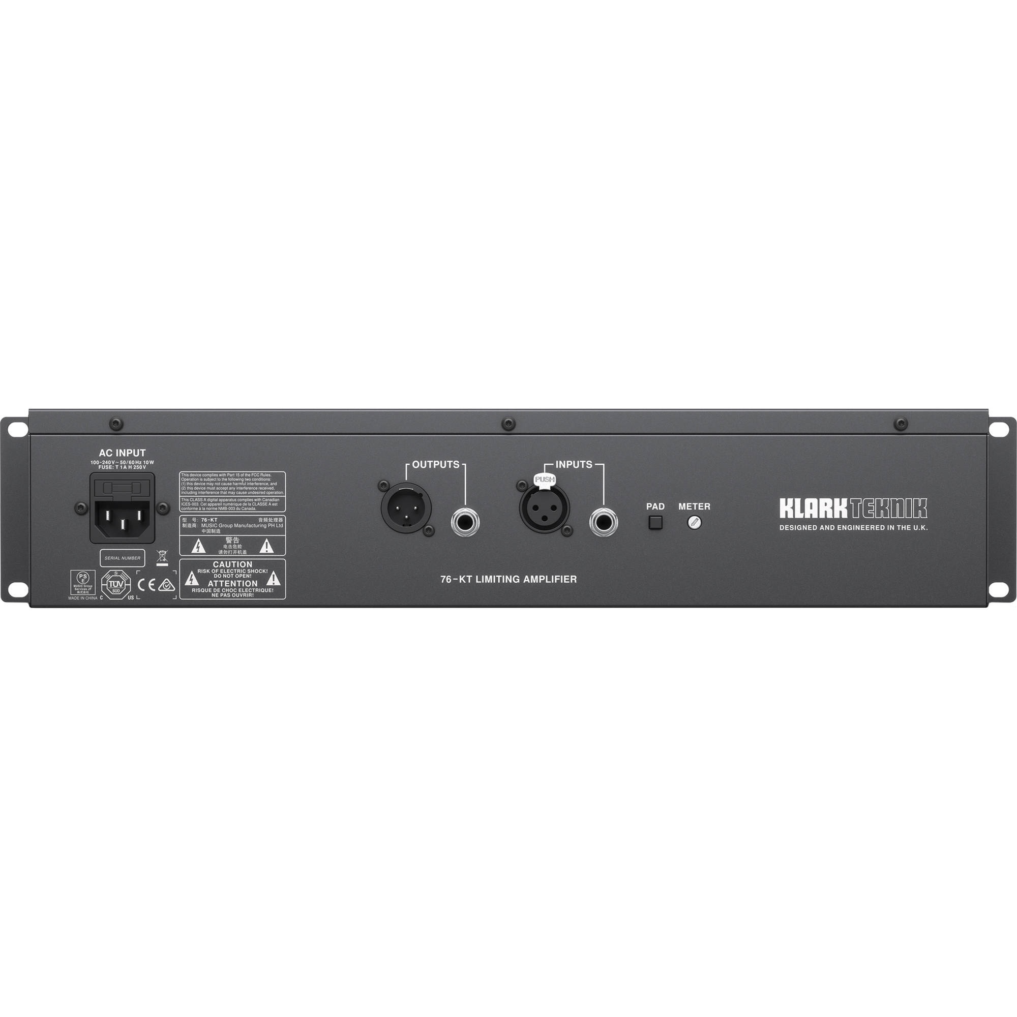 Klark Teknik 76-KT Single-Channel FET-Style Compressor | NZ