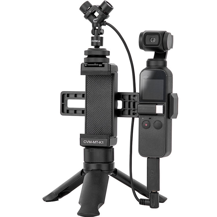 Comica Audio CVM-MT-K1 Camera Mount MS-Stereo Microphone with Monitor Kit for DJI Osmo Pocket