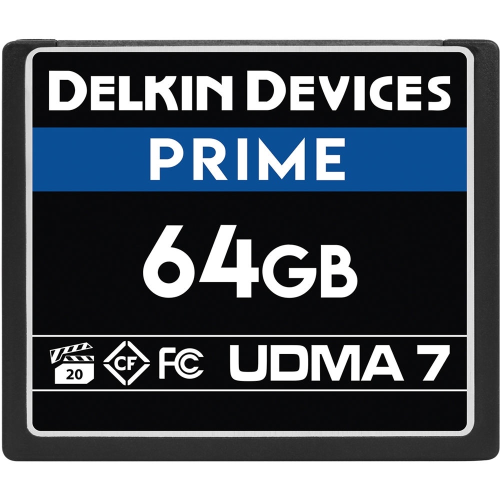 Delkin DDCFB105064G 64GB PRIME UDMA 7 CompactFlash Memory Card