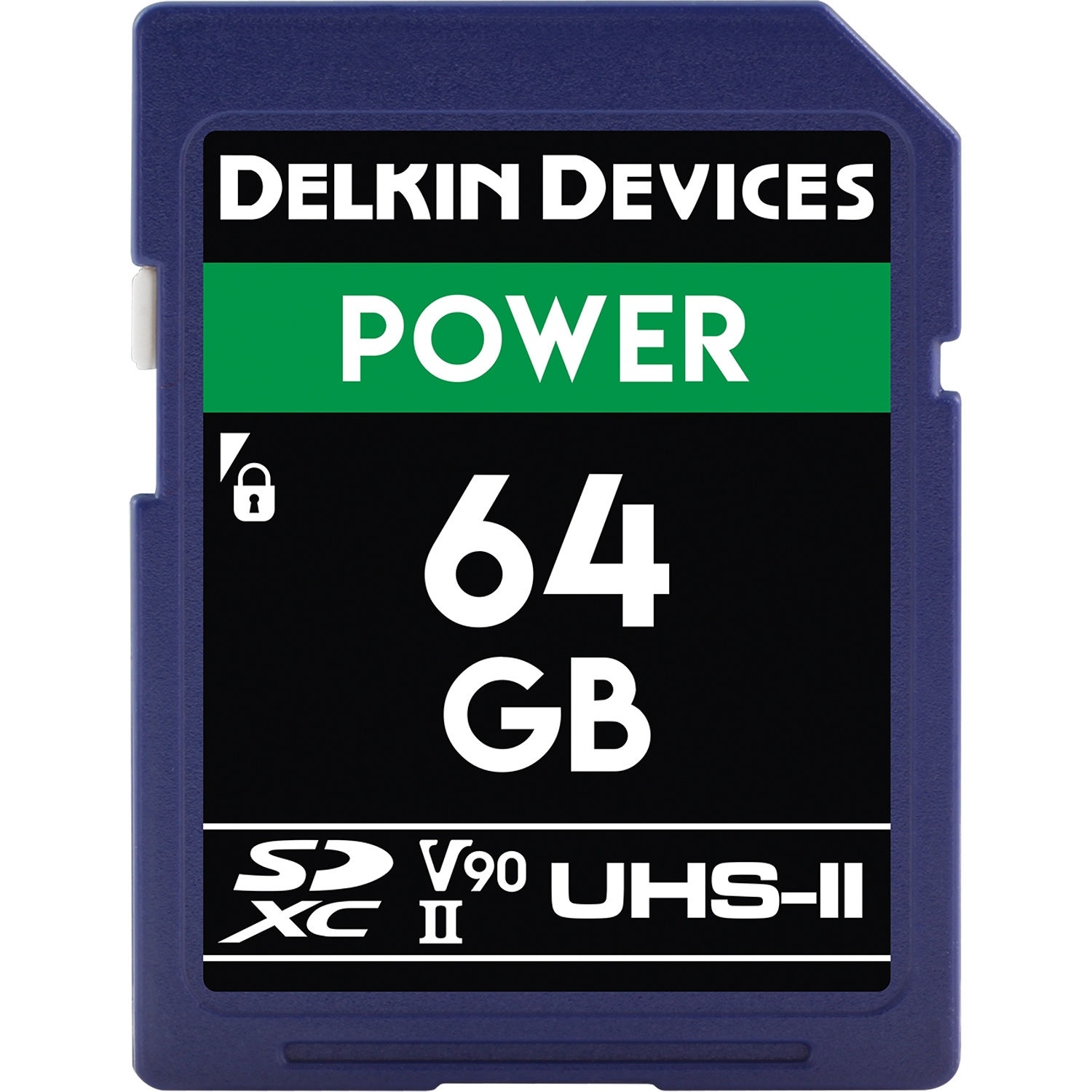 Delkin Devices DDSDG200064G 64GB POWER UHS-II SDXC Memory Card