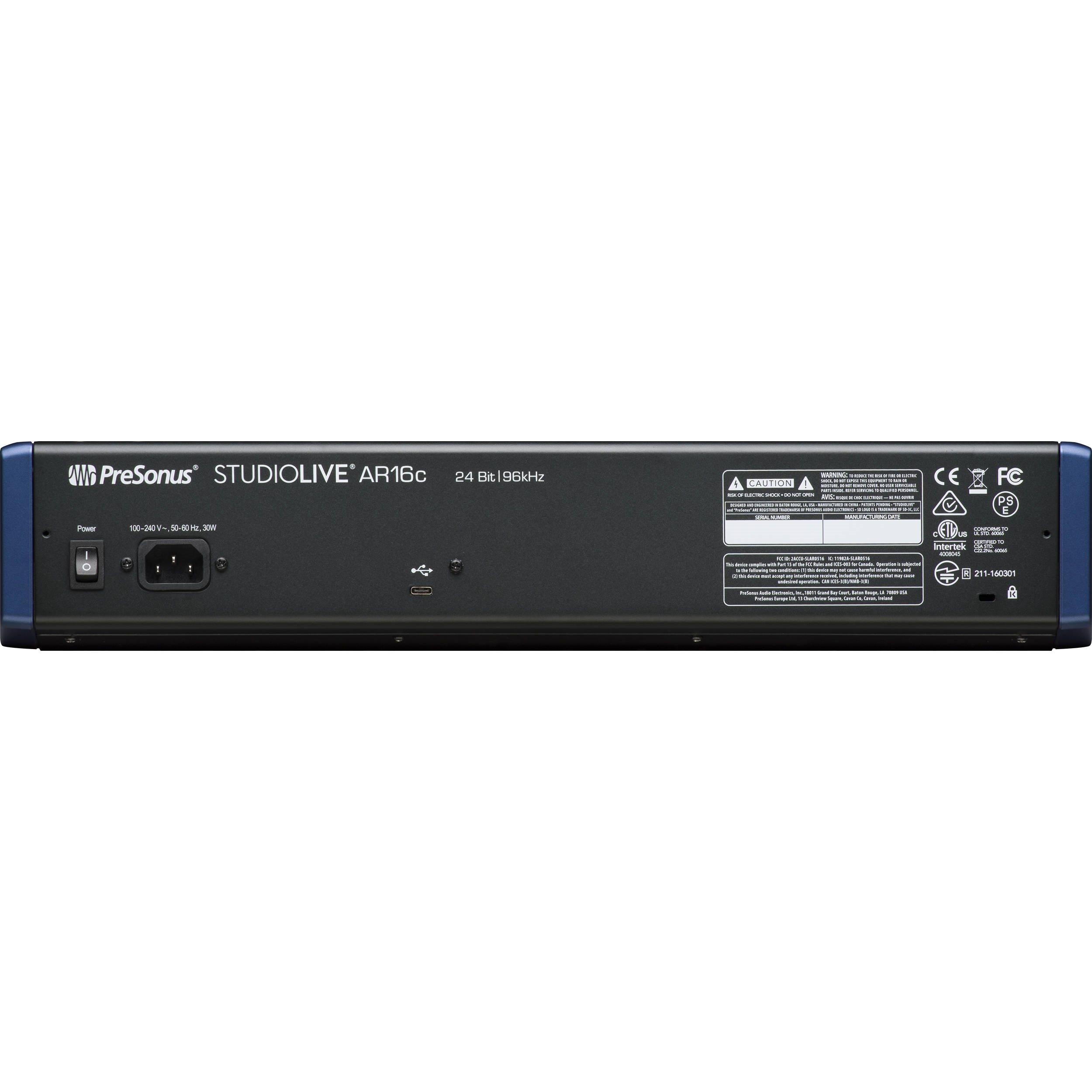 PreSonus StudioLive AR16c USB-C 18-Channel Hybrid Performance and